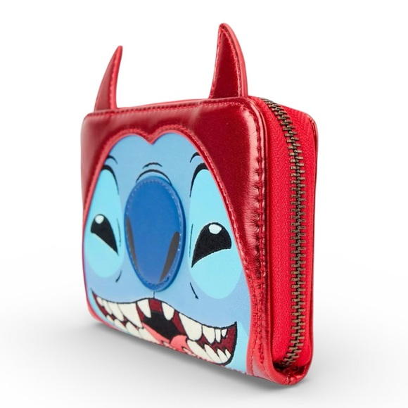 Loungefly Disney Stitch Devil Ears Zip Wallet - NWT - Picture 3 of 4